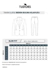 Erkek Slim Fit Mono Yaka Likralı Esnek Kumaş Siyah Takım Elbise