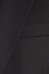 Erkek Slim Fit Siyah Esnek Likralı Kumaş Sivri Yaka Yelekli Takım Elbise