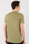 Slim Fit Dar Kesim V Yaka Oxford Erkek T-Shirt