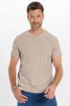 Slim Fit Bisiklet Yaka Düz Basıc Kısa Kol T-Shirt