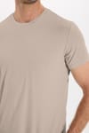 Slim Fit Bisiklet Yaka Düz Basıc Kısa Kol T-Shirt