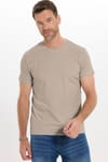 Slim Fit Bisiklet Yaka Düz Basıc Kısa Kol T-Shirt