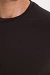 Erkek Slim Fit Dar Kesim Pamuklu Yumuşak Doku Esnek Kumaş Basic Kahverengi Bisiklet Yaka Tişört