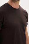 Slim Fit Bisiklet Yaka Düz Basıc Kısa Kol T-Shirt