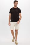 Slim Fit Bisiklet Yaka Düz Basıc Kısa Kol T-Shirt