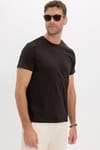 Slim Fit Bisiklet Yaka Düz Basıc Kısa Kol T-Shirt