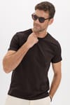 Slim Fit Bisiklet Yaka Düz Basıc Kısa Kol T-Shirt