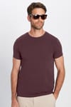 Slim Fit Bisiklet Yaka Düz Basıc Kısa Kol T-Shirt