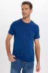 Slim Fit Bisiklet Yaka Düz Basıc Kısa Kol T-Shirt
