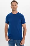Slim Fit Bisiklet Yaka Düz Basıc Kısa Kol T-Shirt
