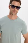 Slim Fit Bisiklet Yaka Düz Basıc Kısa Kol T-Shirt