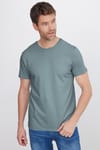 Slim Fit Bisiklet Yaka Düz Basıc Kısa Kol T-Shirt