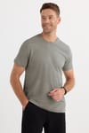 Slim Fit Bisiklet Yaka Düz Basıc Kısa Kol T-Shirt