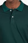 Slim Fit Düz Polo Yaka Erkek T-Shirt