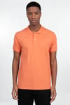 Slim Fit Düz Polo Yaka Erkek T-Shirt