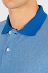 Slim Fit Melanj Düz Polo Yaka T-Shirt