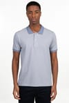 Slim Fit Melanj Düz Polo Yaka T-Shirt