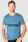 Slim Fit Dar Kesim Bisiklet Yaka Baskılı Erkek T-Shirt
