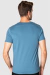 Slim Fit Dar Kesim Bisiklet Yaka Baskılı Erkek T-Shirt