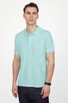 Erkek Polo Yaka Slim Fit Düz Pamuk Pike Tişört