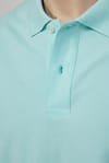 Erkek Polo Yaka Slim Fit Düz Pamuk Pike Tişört