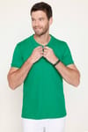 Erkek Polo Yaka Slim Fit Düz Pamuk Pike Tişört