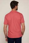 Erkek Polo Yaka Slim Fit Düz Pamuk Pike Pembe Tişört