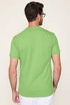 Erkek Polo Yaka Slim Fit Düz Pamuk Pike Yeşil Tişört