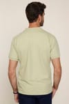 Erkek Polo Yaka Slim Fit Düz Pamuk Pike Yeşil Tişört