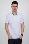 Erkek Slim Fit Hakim Yaka Pike Pamuk Tişört