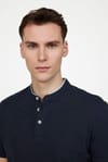 Erkek Slim Fit Hakim Yaka Pike Pamuk Tişört