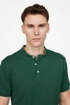 Erkek Slim Fit Hakim Yaka Pike Pamuk Tişört