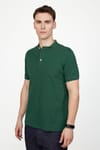Erkek Slim Fit Hakim Yaka Pike Pamuk Tişört