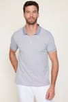 Erkek Slim Fit Fermuarlı Polo Yaka Pike Pamuklu Tişört