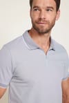 Erkek Slim Fit Fermuarlı Polo Yaka Pike Pamuklu Tişört