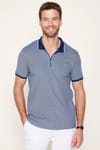 Erkek Slim Fit Fermuarlı Polo Yaka Pike Pamuklu Tişört