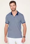 Erkek Slim Fit Fermuarlı Polo Yaka Pike Pamuklu Tişört