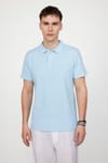 Slim Fit Desenli Polo Yaka Erkek Tişört