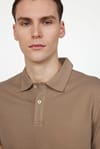 Slim Fit Desenli Polo Yaka Erkek Tişört