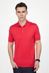 Erkek Polo Yaka Slim Fit Örme Triko Pamuklu Tişört