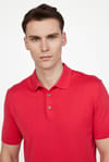 Erkek Polo Yaka Slim Fit Örme Triko Pamuklu Tişört