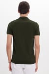 Erkek Polo Yaka Slim Fit Örme Triko Pamuklu Tişört