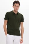 Erkek Polo Yaka Slim Fit Örme Triko Pamuklu Tişört