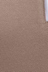 Erkek Slim Fit Dar Kesim %100 Pamuk Düz Pike Fermuarlı Kahverengi Polo Yaka Tişört