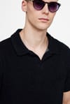 Erkek Polo Yaka Slim Fit Terrycloth Havlu Kumaş  Tişört