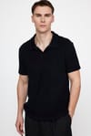 Erkek Polo Yaka Slim Fit Terrycloth Havlu Kumaş  Tişört