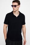 Erkek Polo Yaka Slim Fit Terrycloth Havlu Kumaş  Tişört