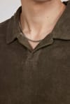 Erkek Polo Yaka Slim Fit Terrycloth Havlu Kumaş  Tişört