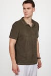 Erkek Polo Yaka Slim Fit Terrycloth Havlu Kumaş  Tişört