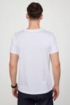 Erkek Bisiklet Yaka Slim Fit Pamuk Baskılı Tişört